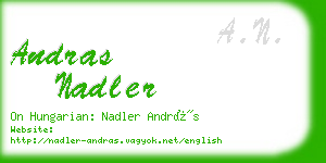 andras nadler business card